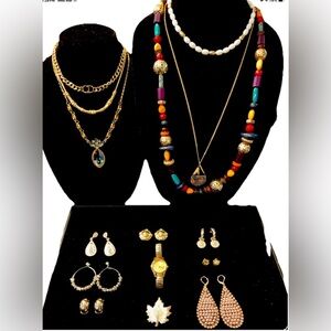 Vintage Jewelry & Watch Lot-Nolan Miller,Napier, Monet,K Spade,Pulsar, Dauplaise